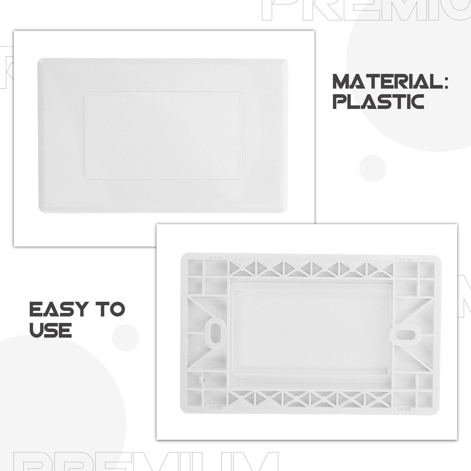 4Pcs Plastic Blank Wall Plate  - Electrical Outlet Cover ulasan dan harga