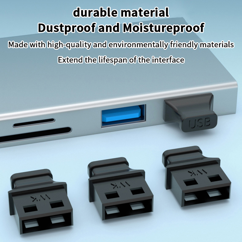 5/10Pcs Type-A USB Port Plug W - Electrical Outlet Cover ulasan dan harga