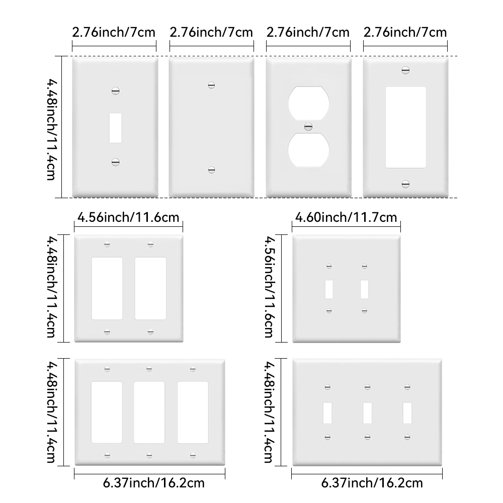 10pcs of Wall Panel Light Swit - Electrical Outlet Cover ulasan dan harga